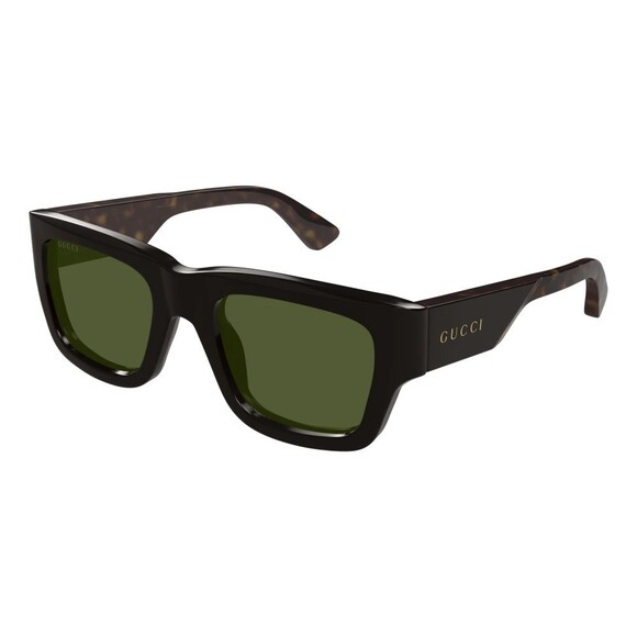NWT GUCCI GG1668S 004 Brown Havana Green Sunglasses - Picture 1 of 2